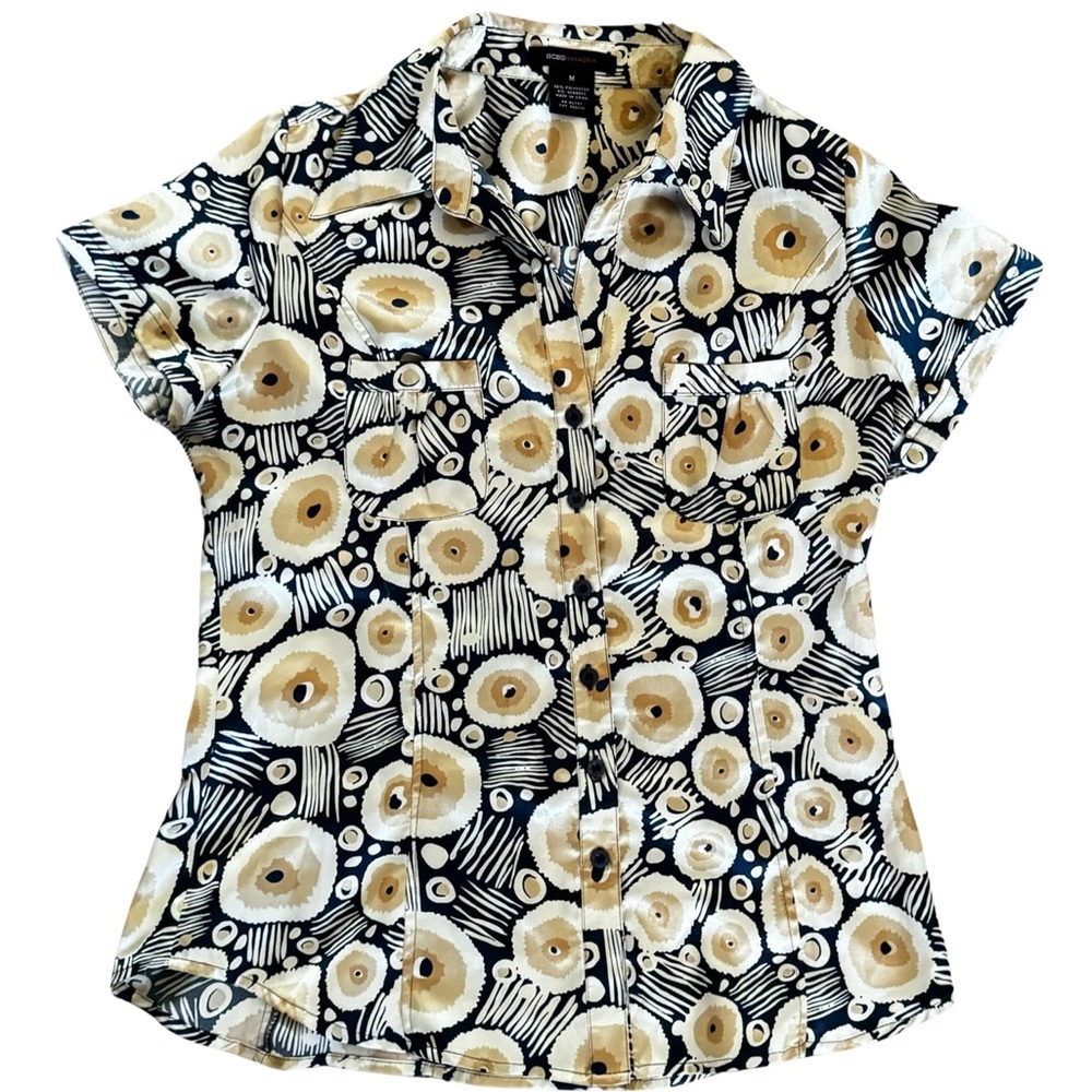 BCBG Designer Blouse Sz Med - Picture 2 of 13